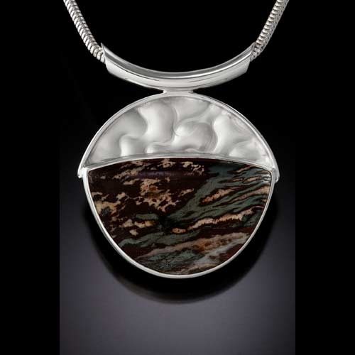 Silkstone Sterling Silver Necklace